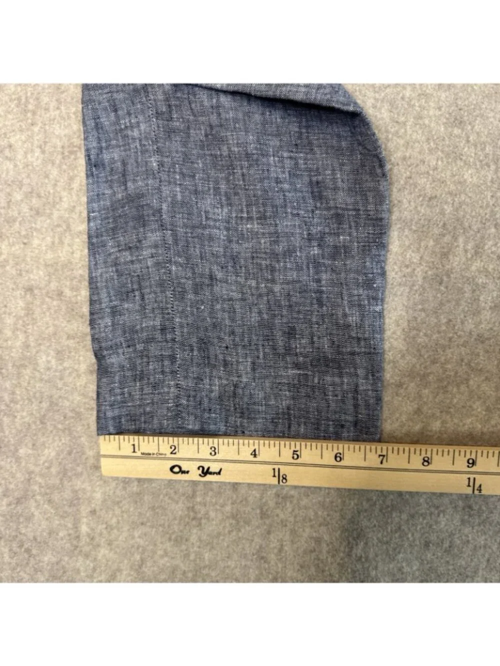 Everlane 100% European Flax Linen Pants Mens 29x30 Blue Chambray Straight Leg